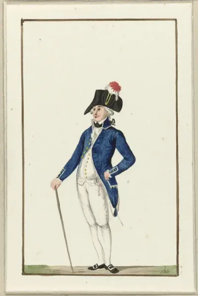 Montering van het Goudse exercitiegenootschap, ca. 1787