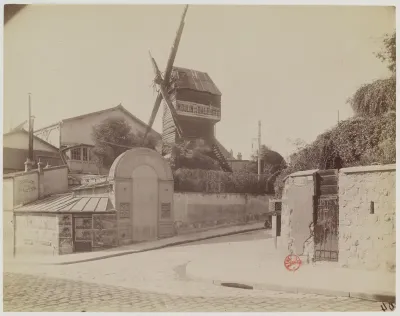 Montmartre, Moulin de la Galette, Rue Lepic