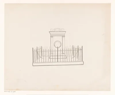 Monument met hek