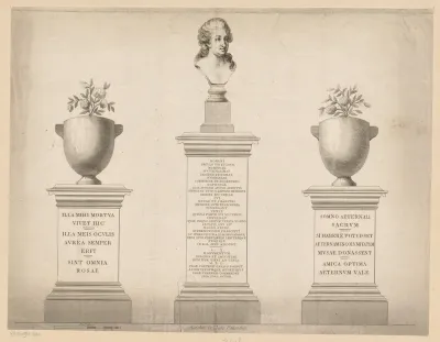 Monument met het portret van Giustiniana Wynne