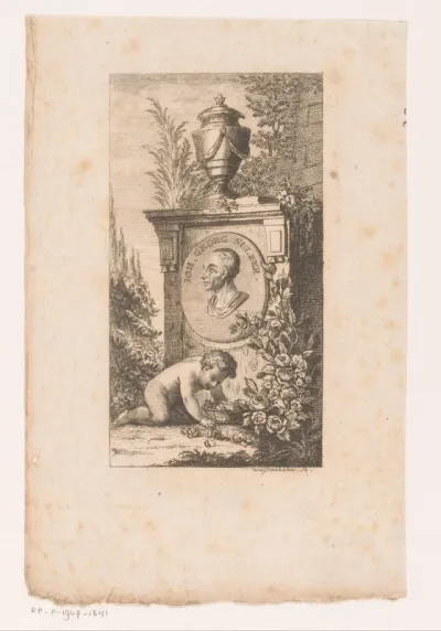 Monument met het portret van Johann Georg Sulzer