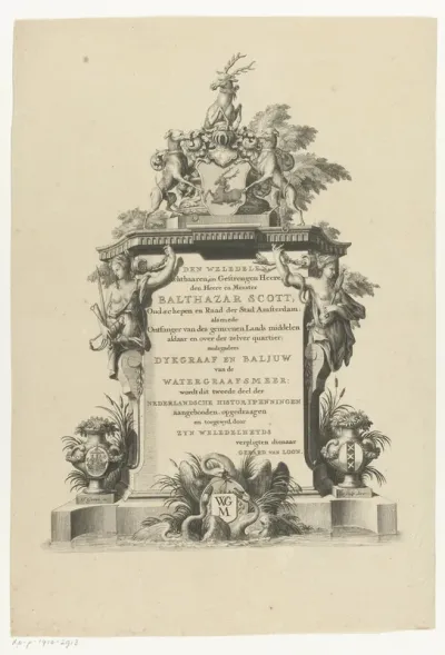 Monument met opdracht aan Balthazar Scott