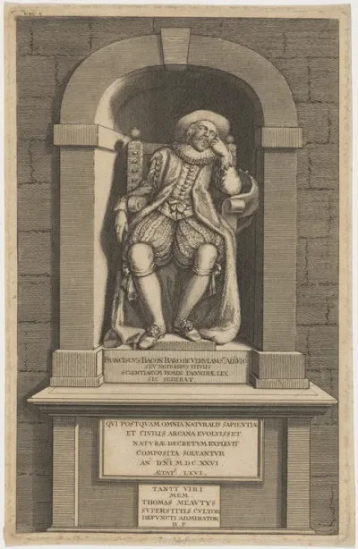 Monument of Bacon in Saint Michael's Church, Saint Albans