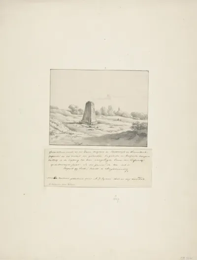 Monument opgericht na het vertrek van de Britse en Russische troepen in 1799