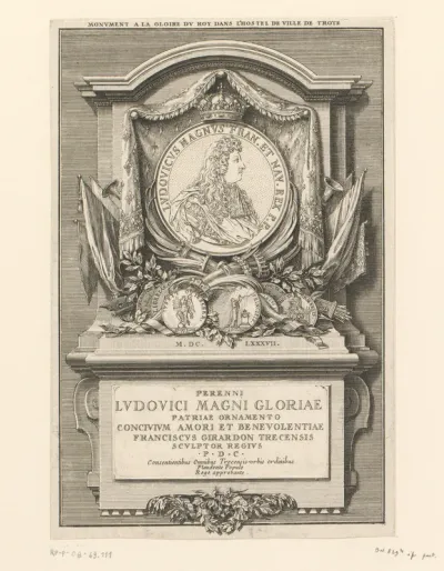 Monument ter ere van Lodewijk XIV in het stadhuis van Troyes