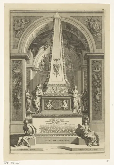 Monument ter gelegenheid van de bruiloft van Jonas Witsen en Elisabet Basseliers