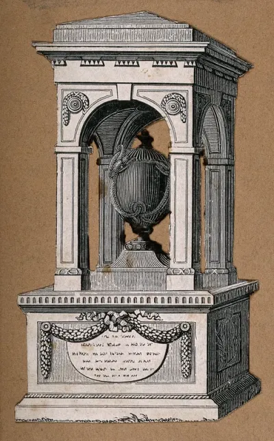 Monument to Sir Hans Sloane in Chelsea Old Church, London
