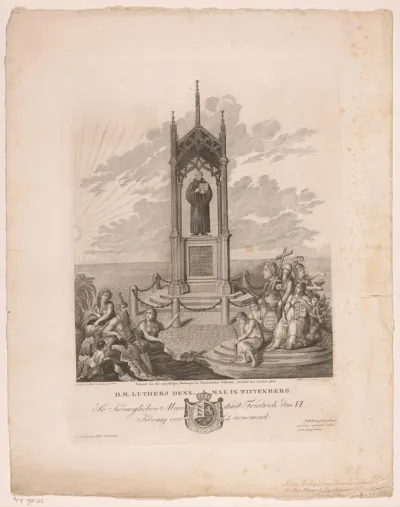 Monument van Martin Luther in Wittenberg