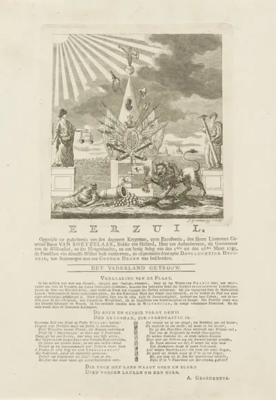 Monument voor baron van Boetzelaer, 1793