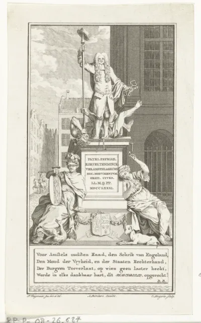 Monument voor de Amsterdamse burgemeester Egbert de Vrij Temminck