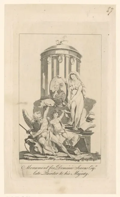 Monument voor Dominic Serres Esqr.