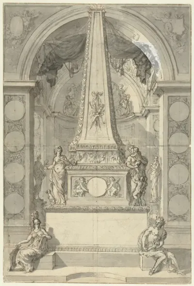 Monument voor het huwelijk van Jonas Witsen met Elisabet Basseliers
