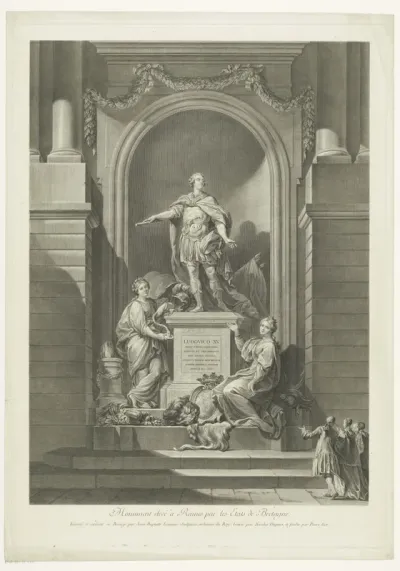 Monument voor Lodewijk XV, koning van Frankrijk, in Rennes
