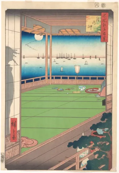 Moon-Viewing Location (Tsuki no Misaki), from the series One Hundred Famous Views of Edo (Meisho Edo Hyakkei)