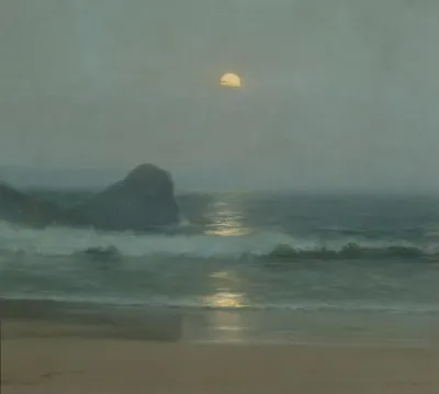 Moonlight Over the Coast