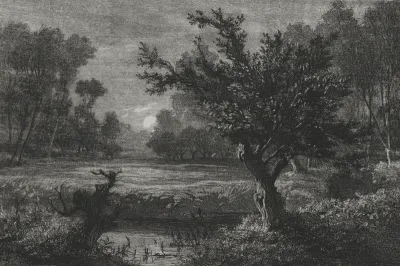 Moonrise in the Andilly Valley