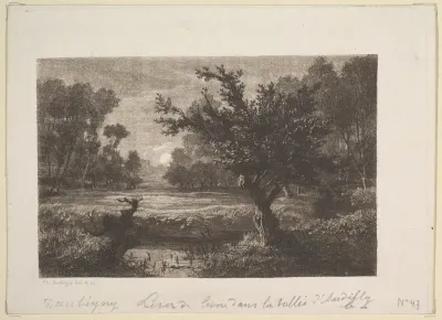 Moonrise in the Valley of the Andilly