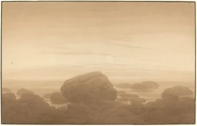 Moonrise on an Empty Shore