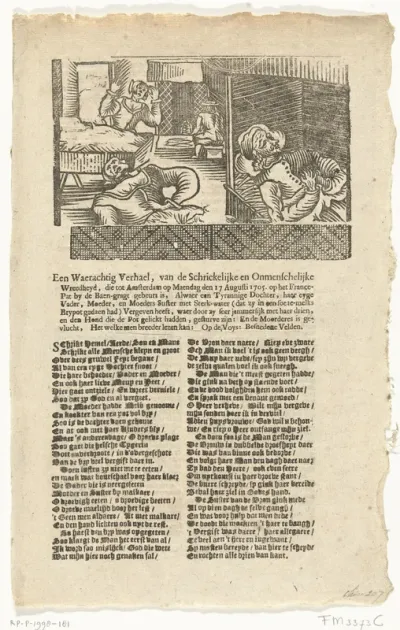 Moord door een dochter op haar vader, moeder en tante, 1705