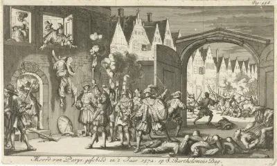 Moordpartij tijdens de Bartholomeüsnacht te Parijs, 1572