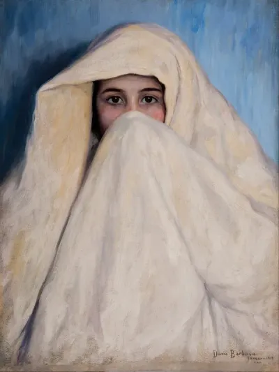 Moorish Woman, signed Tanger (Morocco), lower-left.