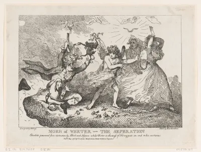 More of Werther–The Separation: Charlotte Preserved from Destruction by Albert and Hymen, whilst Werther in an access of frenzy puts and end to his existence