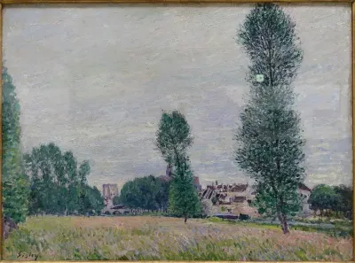 Moret, vu des champs