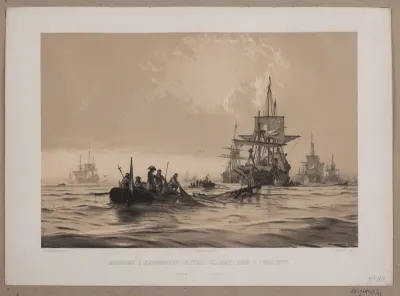 Morgen i Køgebugt efter slaget den 1. juli 1677