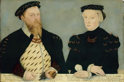 Moritz, Elector of Saxony and his wife Agnes