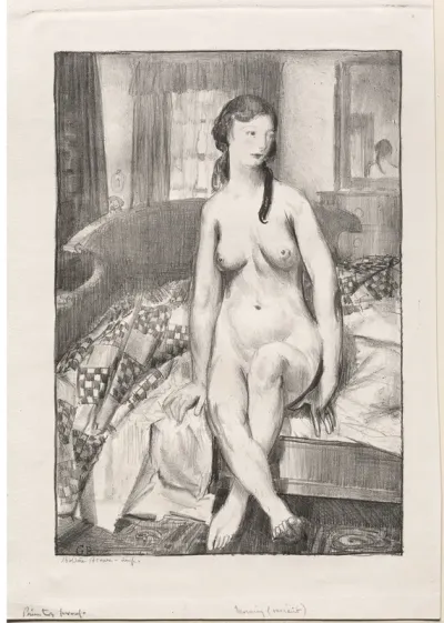 Morning, Nude on Bed, First Stone