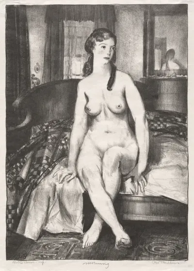 Morning, Nude on Bed, Second Stone