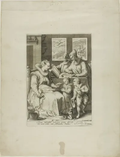 Morning, plate one from Four Times of Day