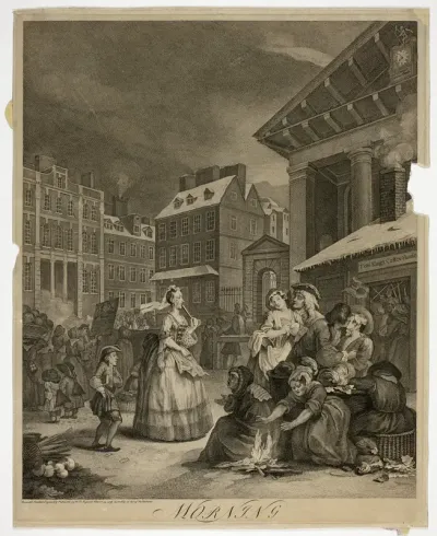Morning, Plate One from The Four Times of Day