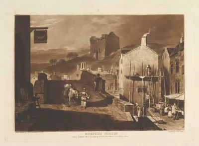 Morpeth North, part IV, plate 21 from "Liber Studiorum"