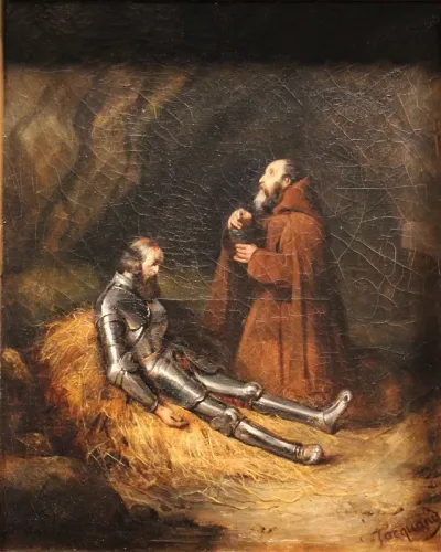 Mort du connétable de Montmorency by Claudius Jacquand