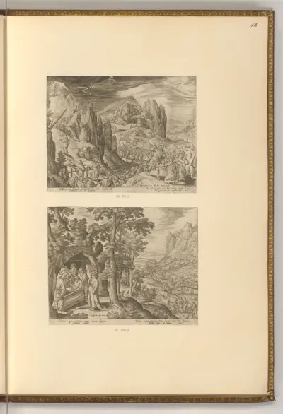 Moses am Berg Sinai; Isaak und Ismael am Grab Abrahams
