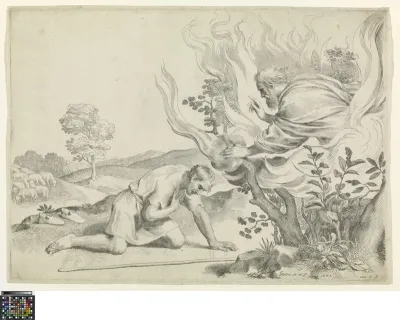 Moses and the burning bush