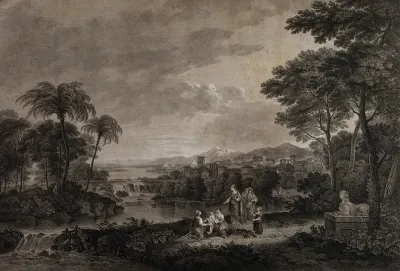 Moses is retrieved from the Nile by Egyptian women