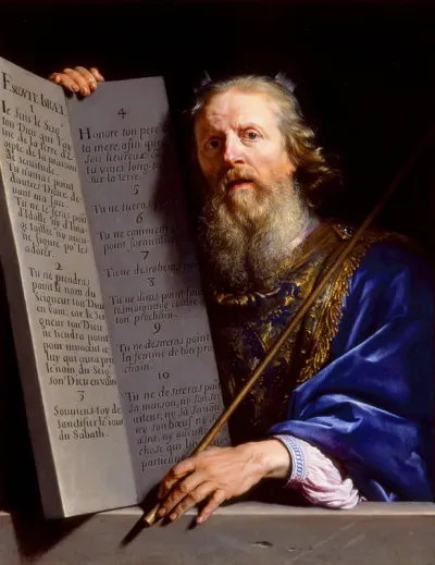 Moses Presenting the Tablets of the Law