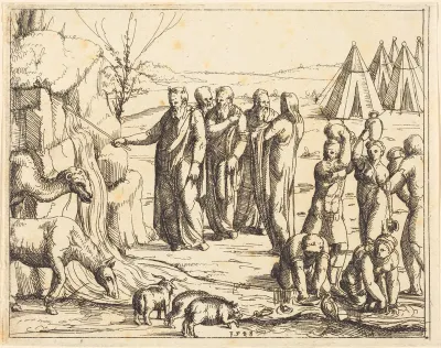 Moses Striking the Rock