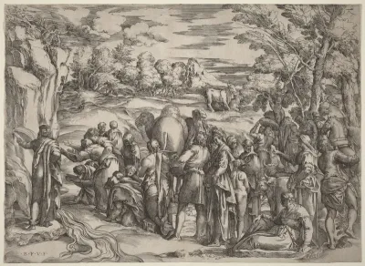 Moses Striking the Rock