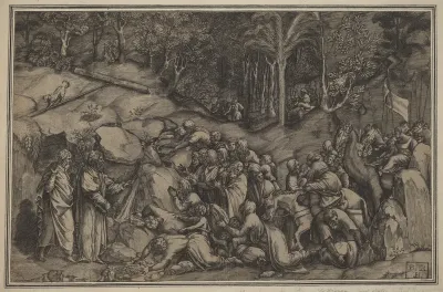 Moses Striking the Rock
