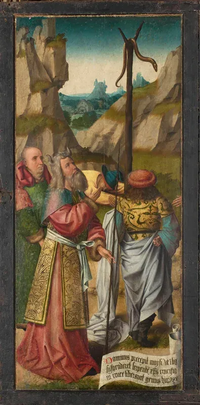 Moses with the brazen snake