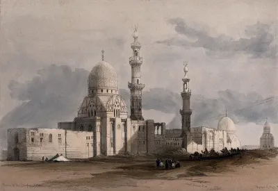 Mosque of Ayed Bey, with other tombs of the caliphs, Cairo, Egypt