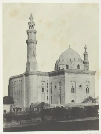 Mosquée de Sultan Haçan, Le Kaire, plate 5 from the album "Egypte, Nubie, Palestine et Syrie" (1852)