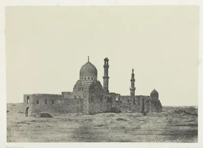 Mosquée et Tombeau des Ayoubites, Le Kaire, plate 6 from the album "Egypte, Nubie, Palestine et Syrie" (1852)