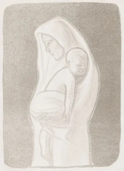 Mother, a fragment from the Tampere Cathedral altar fresco