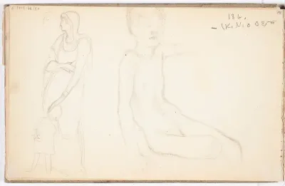 Mother and Child, Boy Sitting