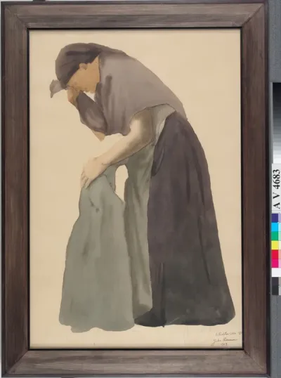 Mother Mourning, a sketch for Childhood Memory
