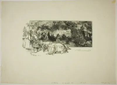 Mother Pichard's Canteen, Near Gorge aux Loups